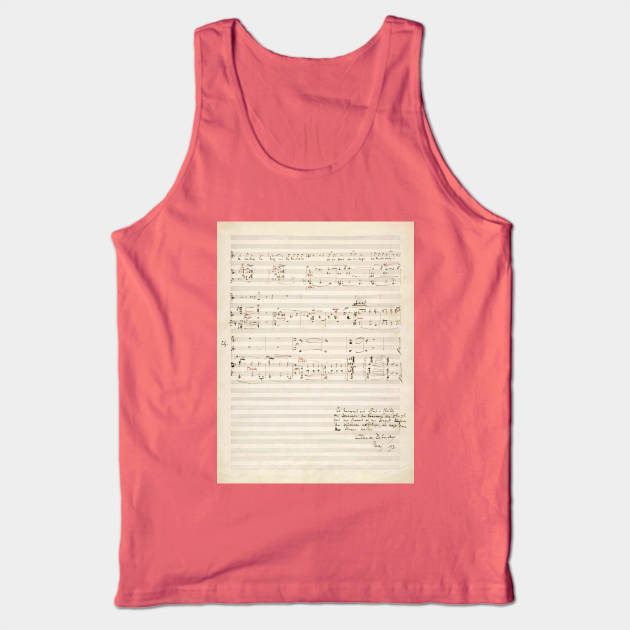 Debussy | Claude Debussy original handwritten score | 2 of 2 Tank Top by Musical design